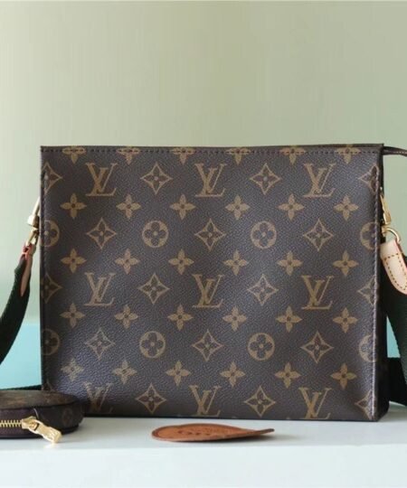 Louis Vuitton Pochette Double Monogram Canvas For Women 10.2in/26cm LV