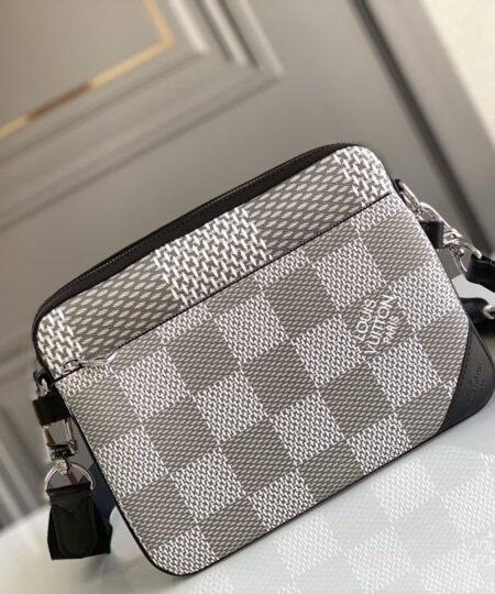 Louis Vuitton Trio Messenger Damier Graphite Plaster For Men, Men's Bags, Shoulder And Crossbody Bags 9.8in/25cm LV