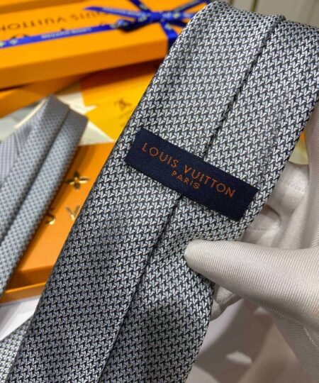 Alternative view of Louis Vuitton Diamonds V Tie Grey Lv Men Tie