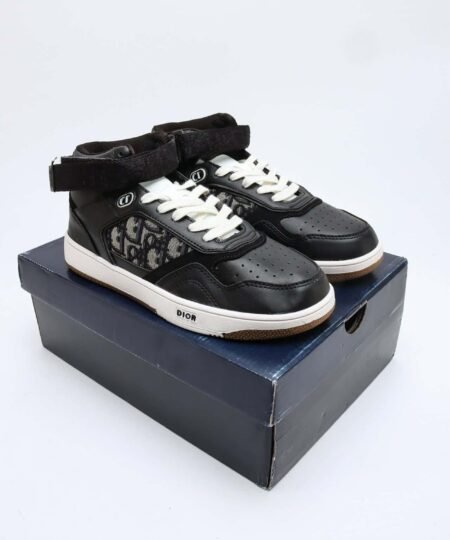 Dior High Top Sport Black Dior Oblique Sneaker For Men, Men's Shoes