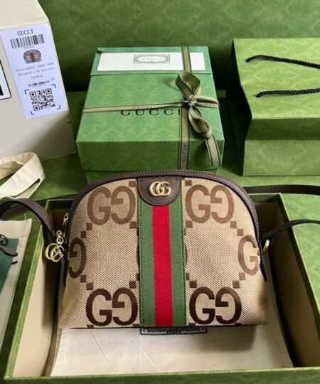 Gucci Ophidia Jumbo GG Small Shoulder Bag Brown For Women, Women's Bags 9.3in/24cm GG 499621 UKMIG 2570