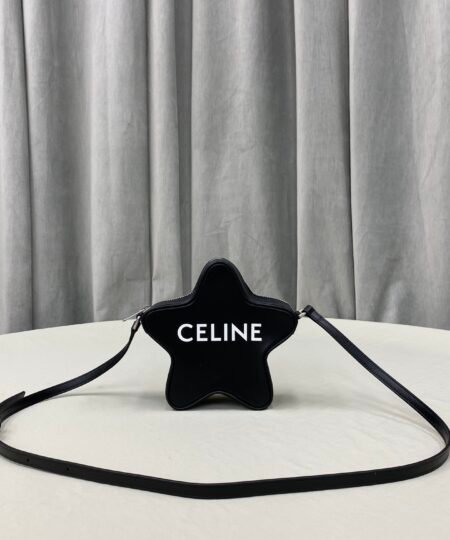 Celine Small Etoile With Celine Print Black For Women 7in/18cm 198763DW3.38SI