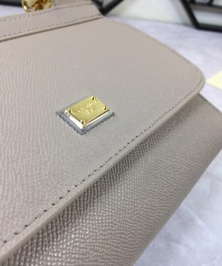 Alternative view of Dolce Gabbana Medium Sicily Handbag In Dauphine Grey For Women 10.2in/26cm DG BB4347A100187195