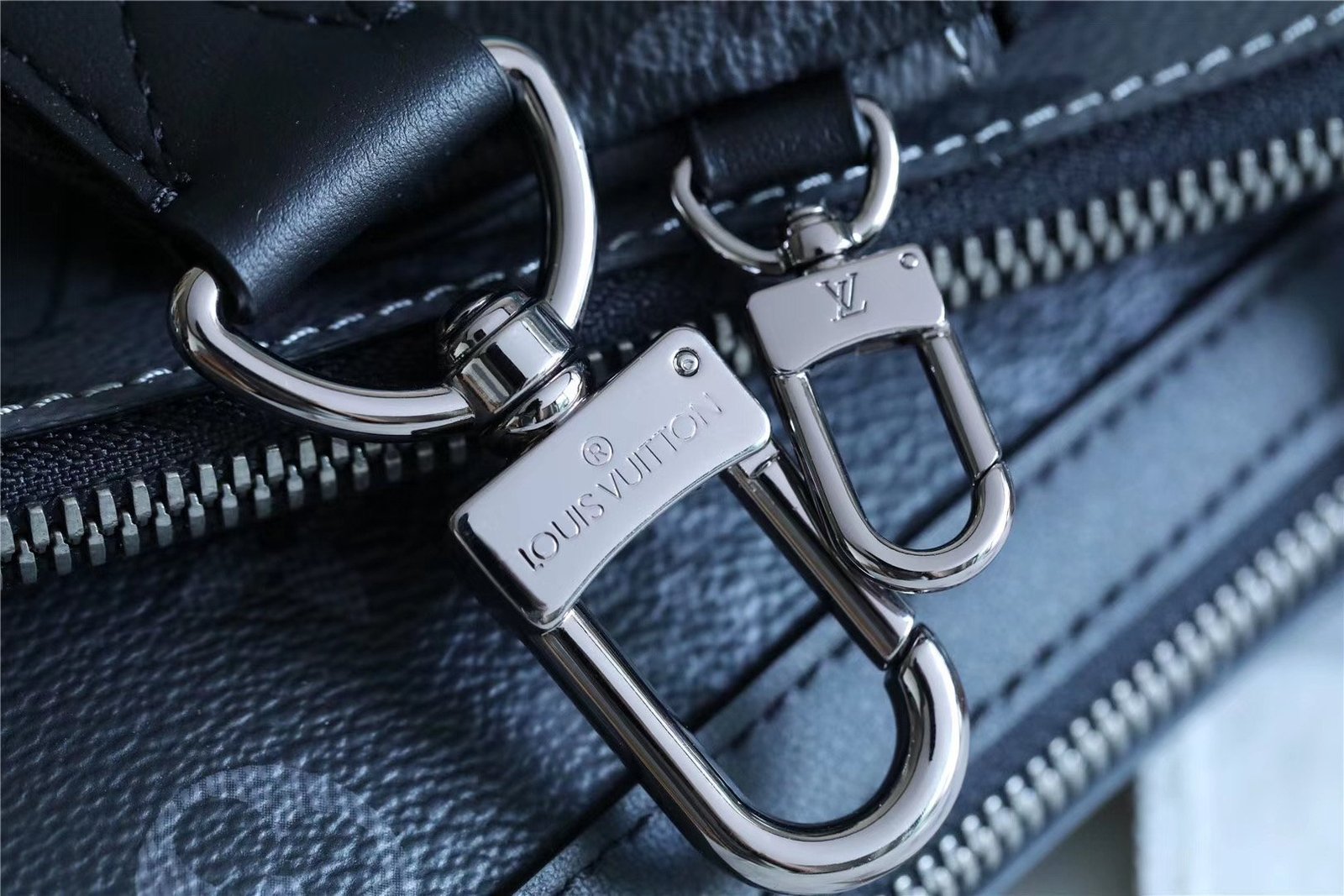 Louis Vuitton Trio Messenger Monogram Eclipse and Monogram Eclipse Reverse For Men, Men's Bags, Shoulder And Crossbody Bags 9.5in/25cm LV M69443 - Image 12