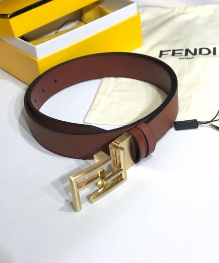 Alternative view of Fendi Belt Brown FF Women Belt 7C034470