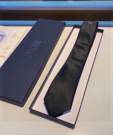 Dior 'Christian Dior Atelier' Tie Black Silk Dior Men Tie 21C1047A0593_C988