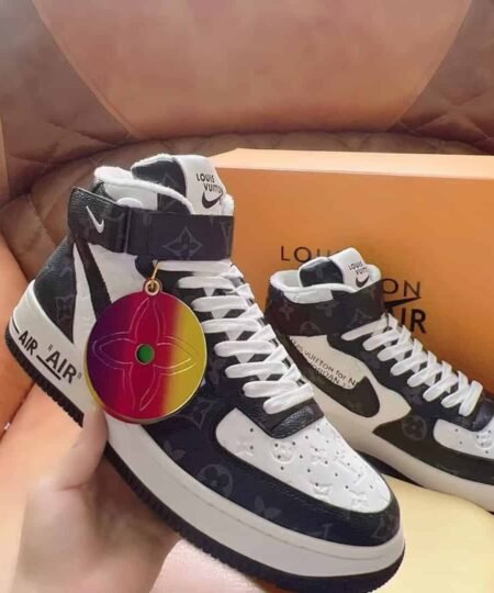 Alternative view of Louis Vuitton And Nike “Air Force 1” By Virgil Abloh White/Brown For Men, Men’s Shoes