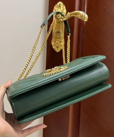 Alternative view of Dolce Gabbana Large Devotion Bag In Quilted Nappa Green For Women 10in/26cm DG