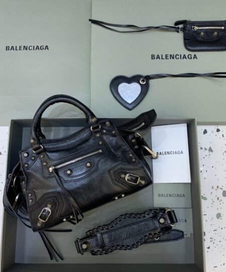 Balenciaga Neo Cagole XS Handbag In Black, For Women, Women's Bags 10.2in/26cm 700940210B01000