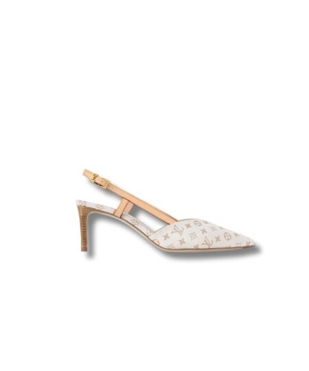 Louis Vuitton Allure Slingback Pump Beige For Women 1ADBVD