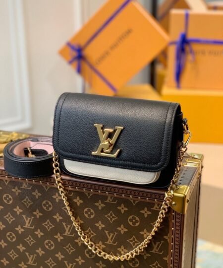 Louis Vuitton Lockme Tender Black For Women, Women's Handbags, Shoulder And Crossbody Bags 7.5in/19cm M58557