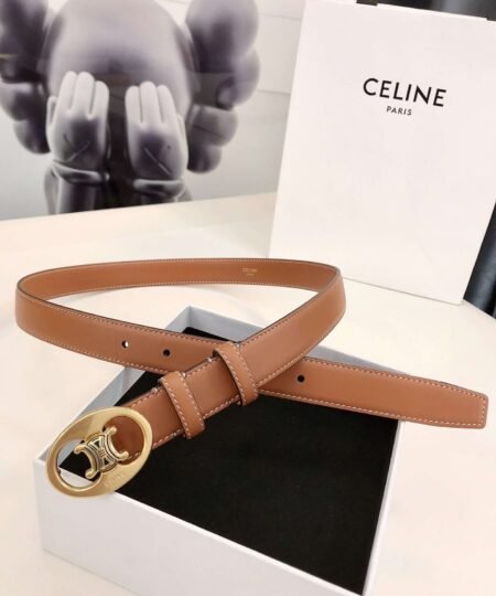 Alternative view of Celine Triomphe Belt Brown For Women