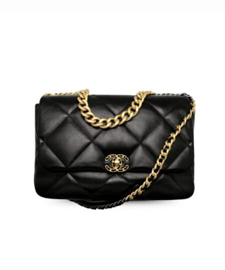 Chanel 19 Maxi Handbag Black For Women, Women's Bags, Shoulder And Crossbody Bags 14in/36cm AS1162 B04852 94305