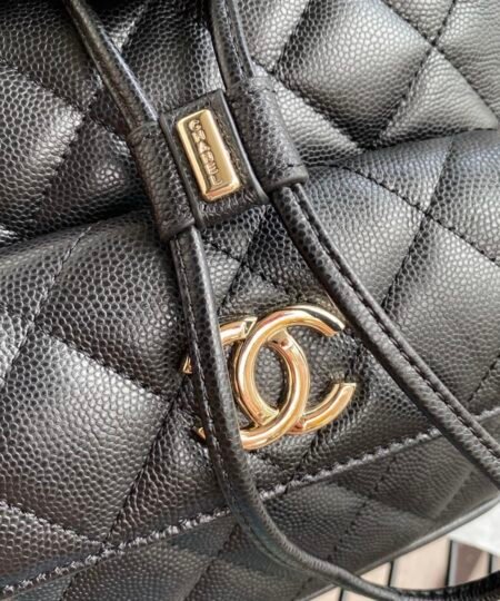 Alternative view of Chanel Caviar Vintage Duma Backpack Black For Women 9.5in / 24cm AS1371