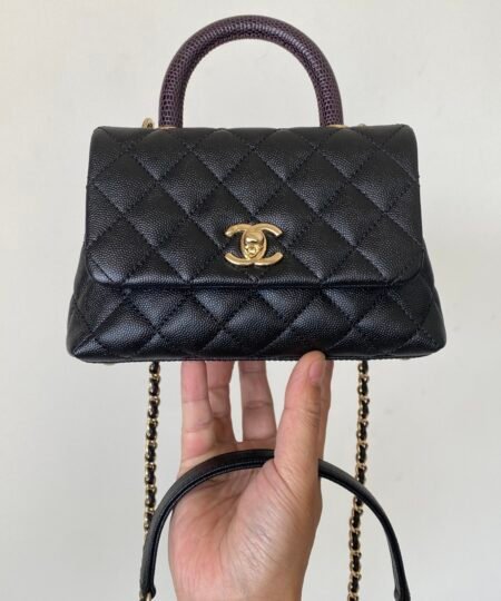 Alternative view of Chanel Coco Handle Mini Bag Black For Women 5,1in/13cm