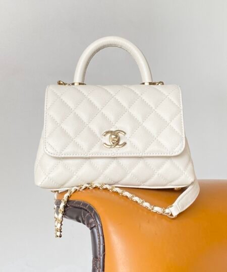 Alternative view of Chanel Coco Handle Mini Bag White For Women 5,1in/13cm