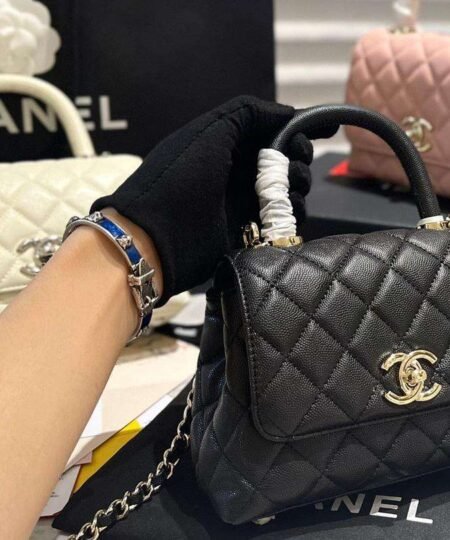 Alternative view of Chanel Coco With Top Handle Bag Black For Women 9.4in/24cm