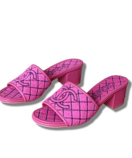 Chanel Sandals Pink For Women 1.77in/4.5cm