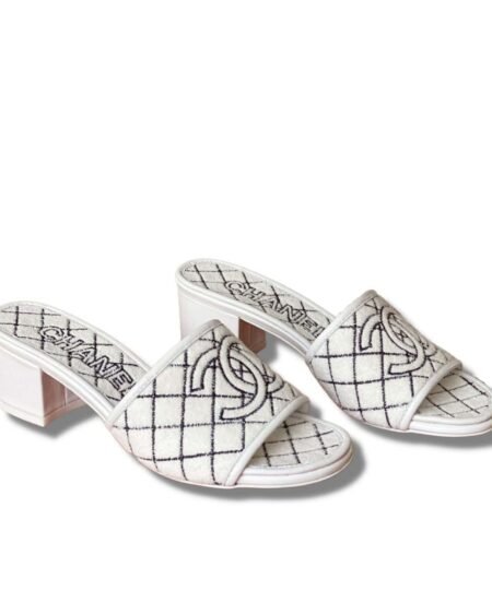 Chanel Sandals White For Women 1.77in/4.5cm