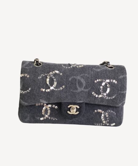 Chanel Classic Handbags Black For Women 25.5cm / 9.9in A01112