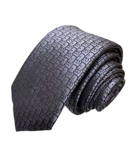 Dior Oblique Tie Grey For Men