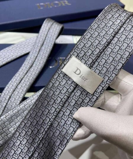 Alternative view of Dior Oblique Tie Grey For Men