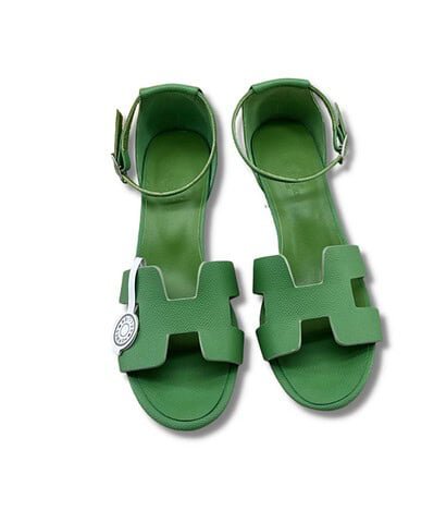 Hermes Encens 50 Sandal Green For Women