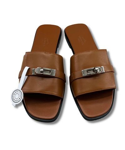 Hermes Giulia Sandal Brown For Women H231056Z A3350