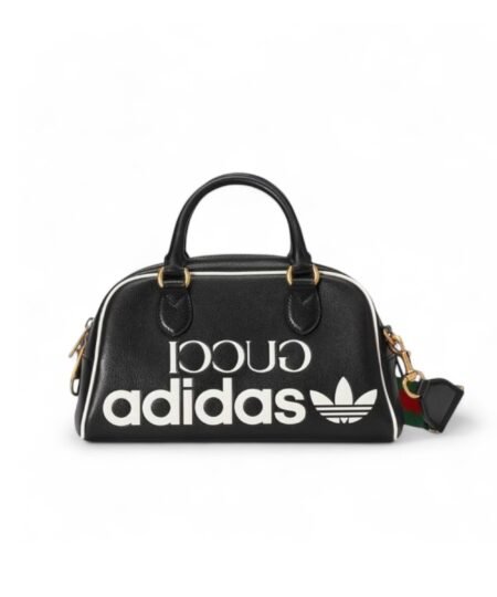 Gucci x Adidas Mini Duffle Bag Black 12.4in/32cm GG 702397 U3ZCT 8726