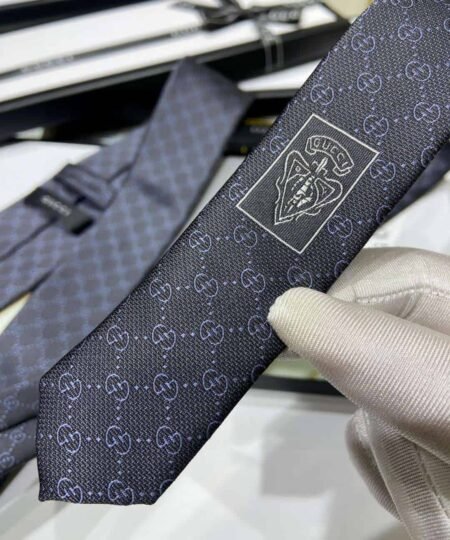 Alternative view of Gucci Pattern Silk Tie Black For Men