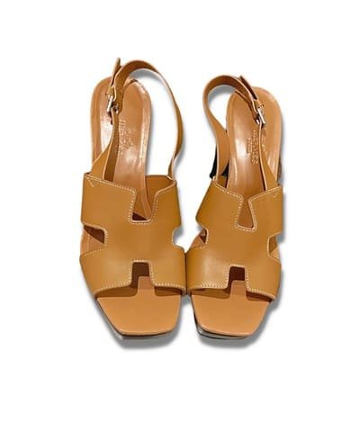 Hermes Eris 90 Sandal Brown For Women