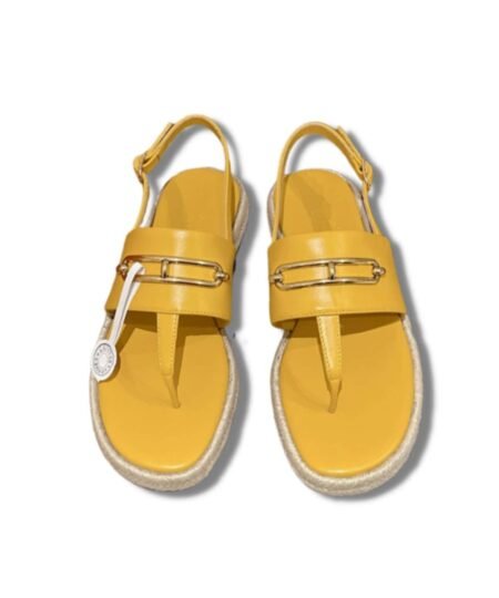 Hermes Eloise Espadrille Yellow For Women