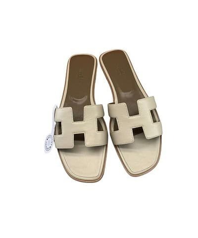 Hermes Oran Sandal Cream For Women