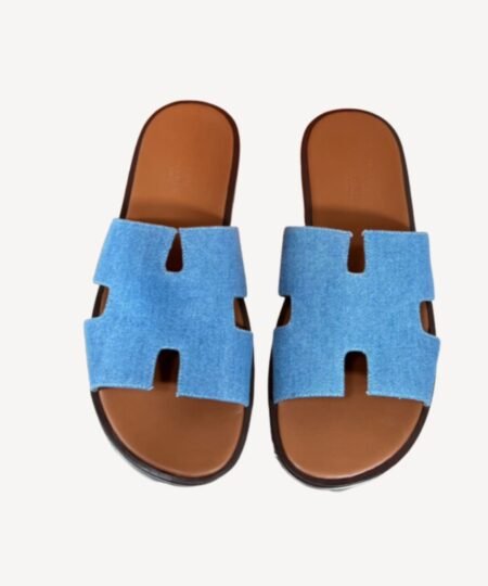 Hermes Oran Sandal Blue For Men