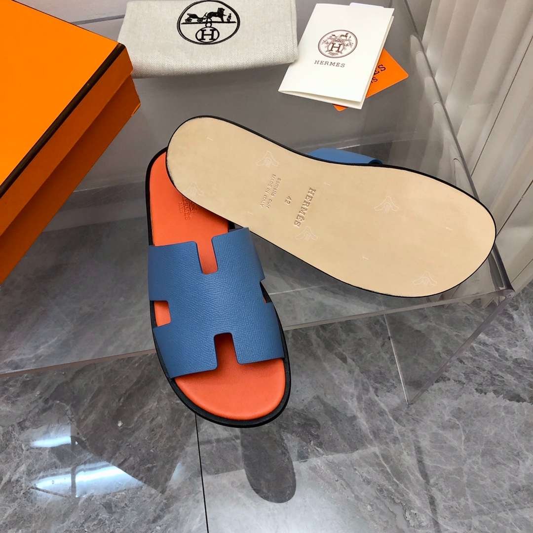 Hermes Oran Sandal Jade Green For Men - Image 7