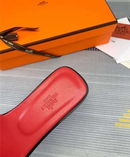 Alternative view of Hermes Oran Sandal Red For Women