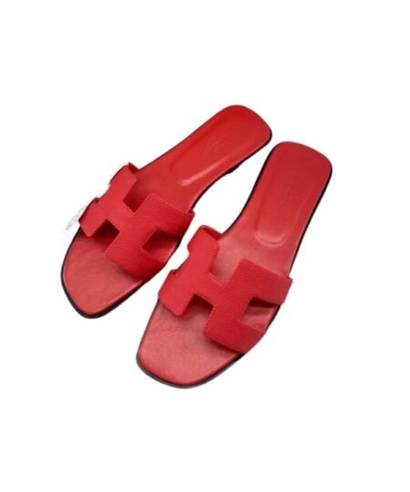 Hermes Oran Sandal Red For Women