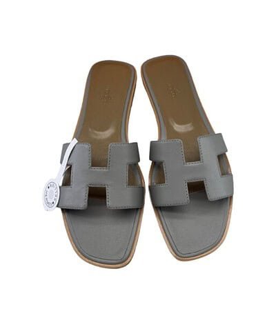 Hermes Oran Sandal Grey For Women