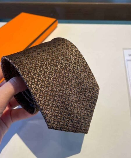 Alternative view of Hermes Tie Larguez Les Amarres Twillbi Yellow For Men