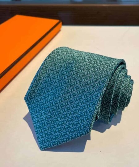 Alternative view of Hermes Tie Larguez Les Amarres Twillbi Green For Men