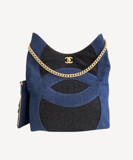 Chanel Hobo Bag Blue For Women 38cm / 15in
