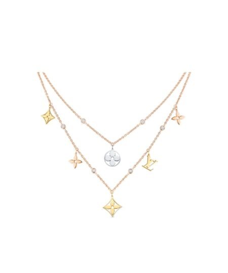 Idylle Blossom Charms Necklace Gold For Women Q94360
