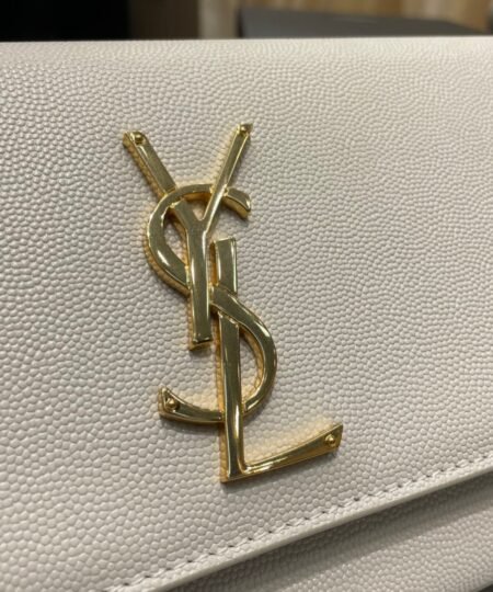 Alternative view of Saint Laurent Kate 99 Chain Bag White For Women 12in/26cm
