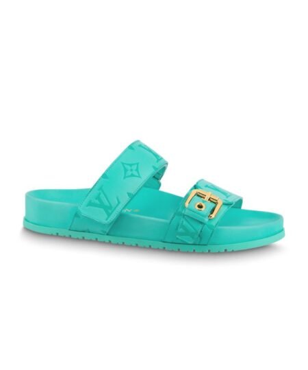 Bom Dia Flat Comfort Mule Blue For Women-1AB38Z