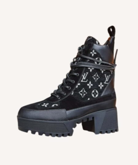 Louis Vuitton Laureate Platform Desert Boot Black For Women 1AC7M0