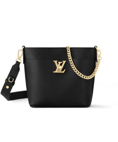 Louis Vuitton Lock And Walk Bag Black For Women M24006- 20.5 Cm/ 8 Inches