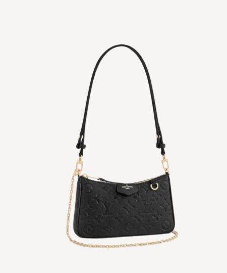 Louis Vuitton Easy Pouch On Strap Monogram Empreinte Black For Women 7.5in/19cm LV M80349