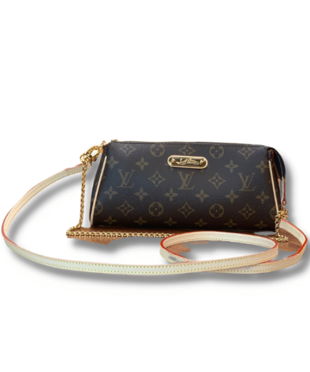 Louis Vuitton Eva 2Way Chain Monogram Canvas Shoulder Bag Brown For Women 9.8in/25cm