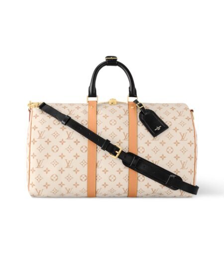 Louis Vuitton Keepall Bandouliere 45 Bag Beige For Women 17,7in/45cm M46863