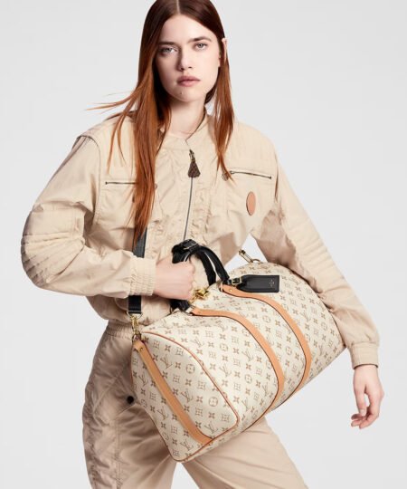 Alternative view of Louis Vuitton Keepall Bandouliere 45 Bag Beige For Women 17,7in/45cm M46863